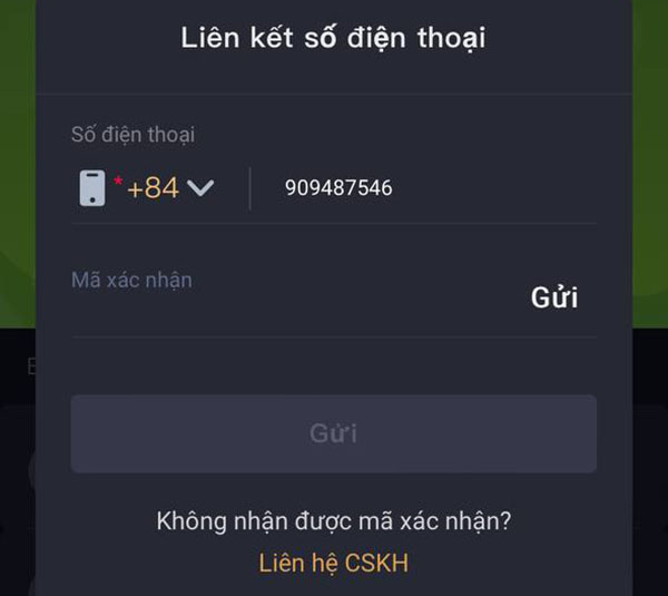 Cách xác minh số điện thoại