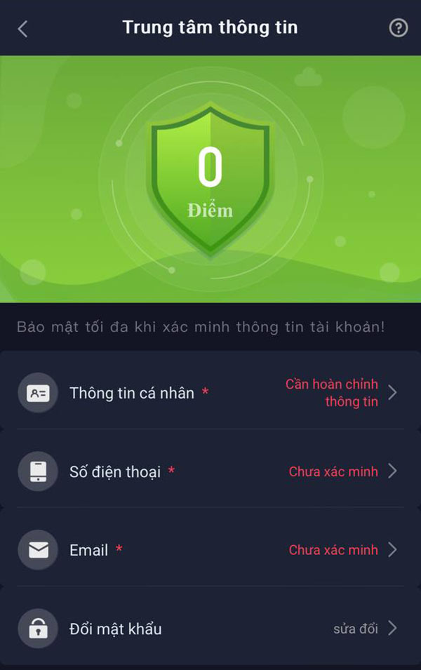 Cập nhật thông tin